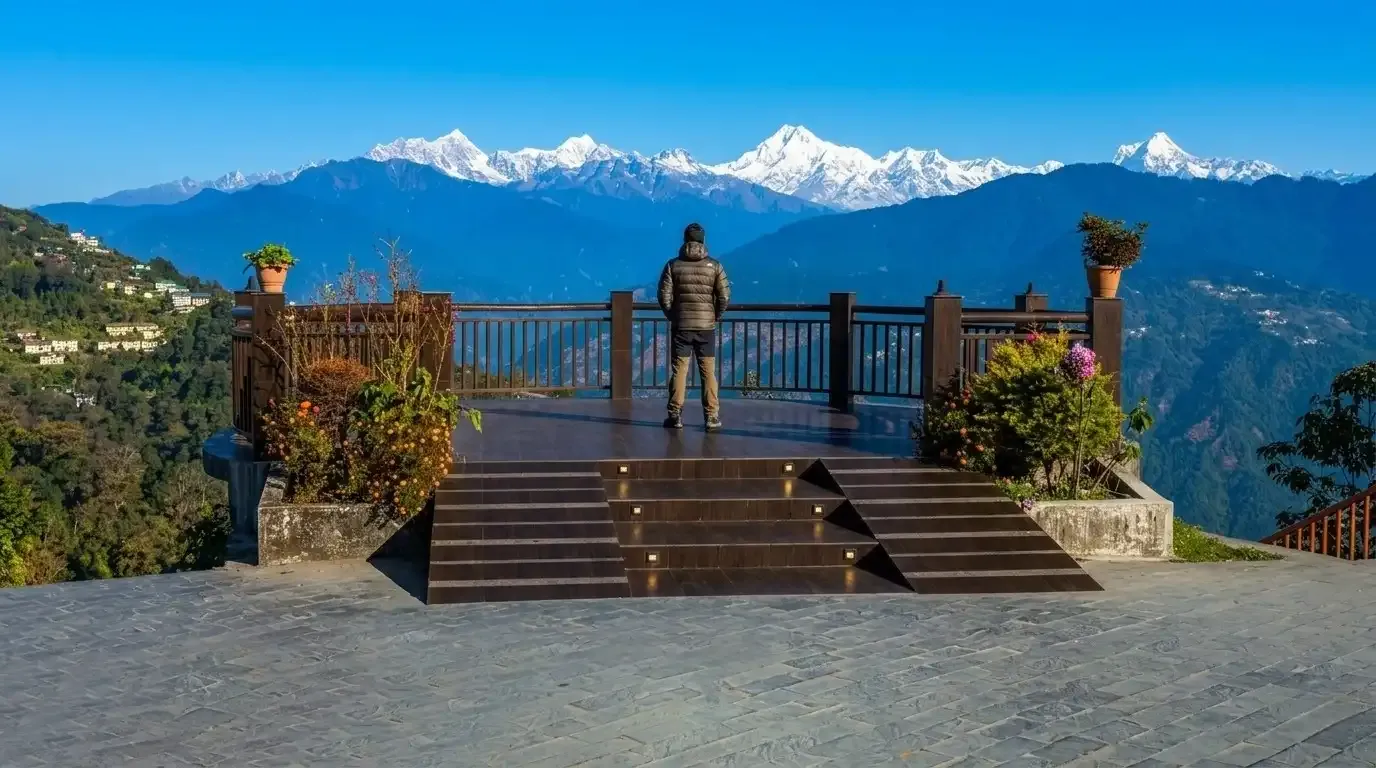 Tashi View Point sunrise Kanchenjunga view Gangtok Sikkim