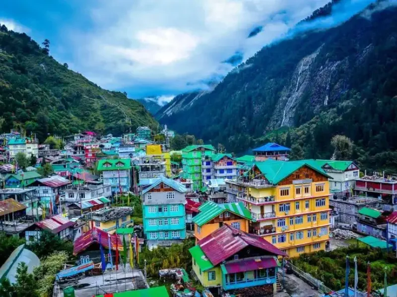  Gangtok city aerial view